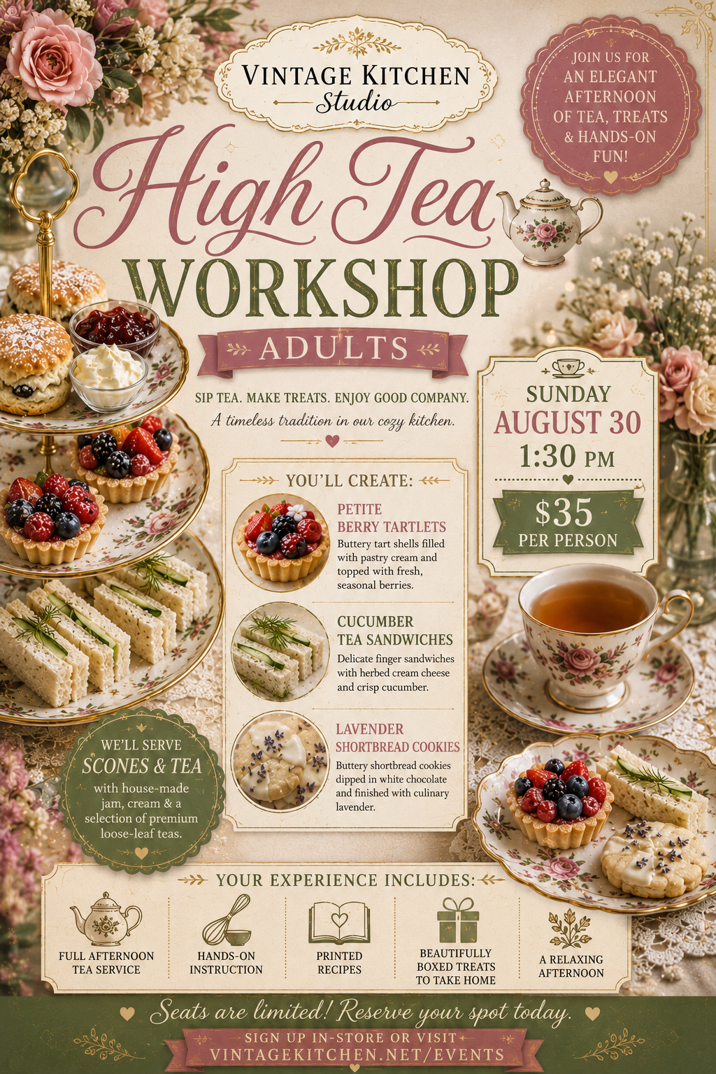August Classes/Workshops