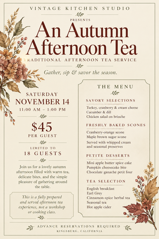 An Autumn Afternoon Tea