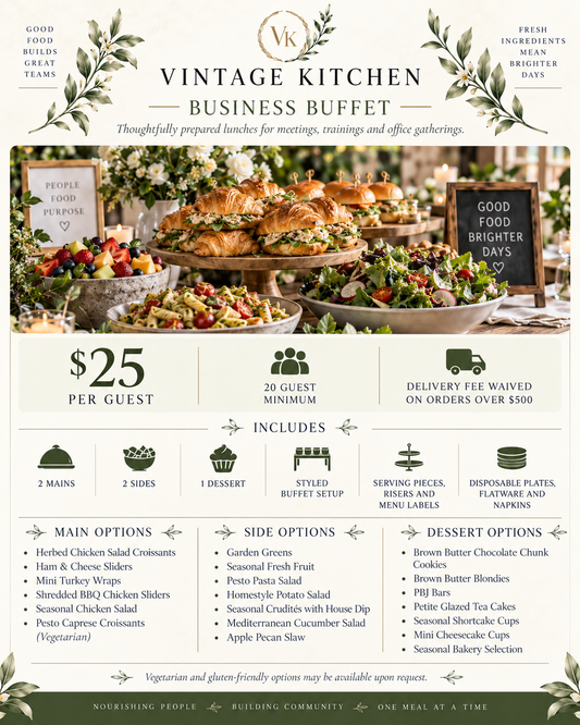 Lunch Buffet Catering Menu