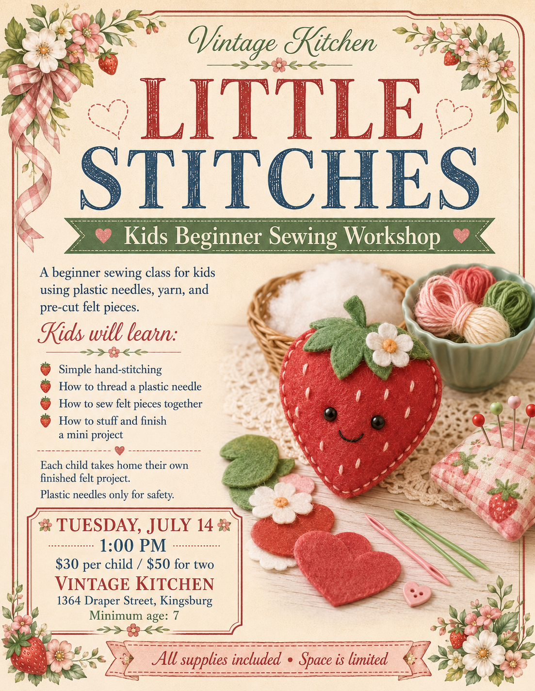 July Workshops/Classes