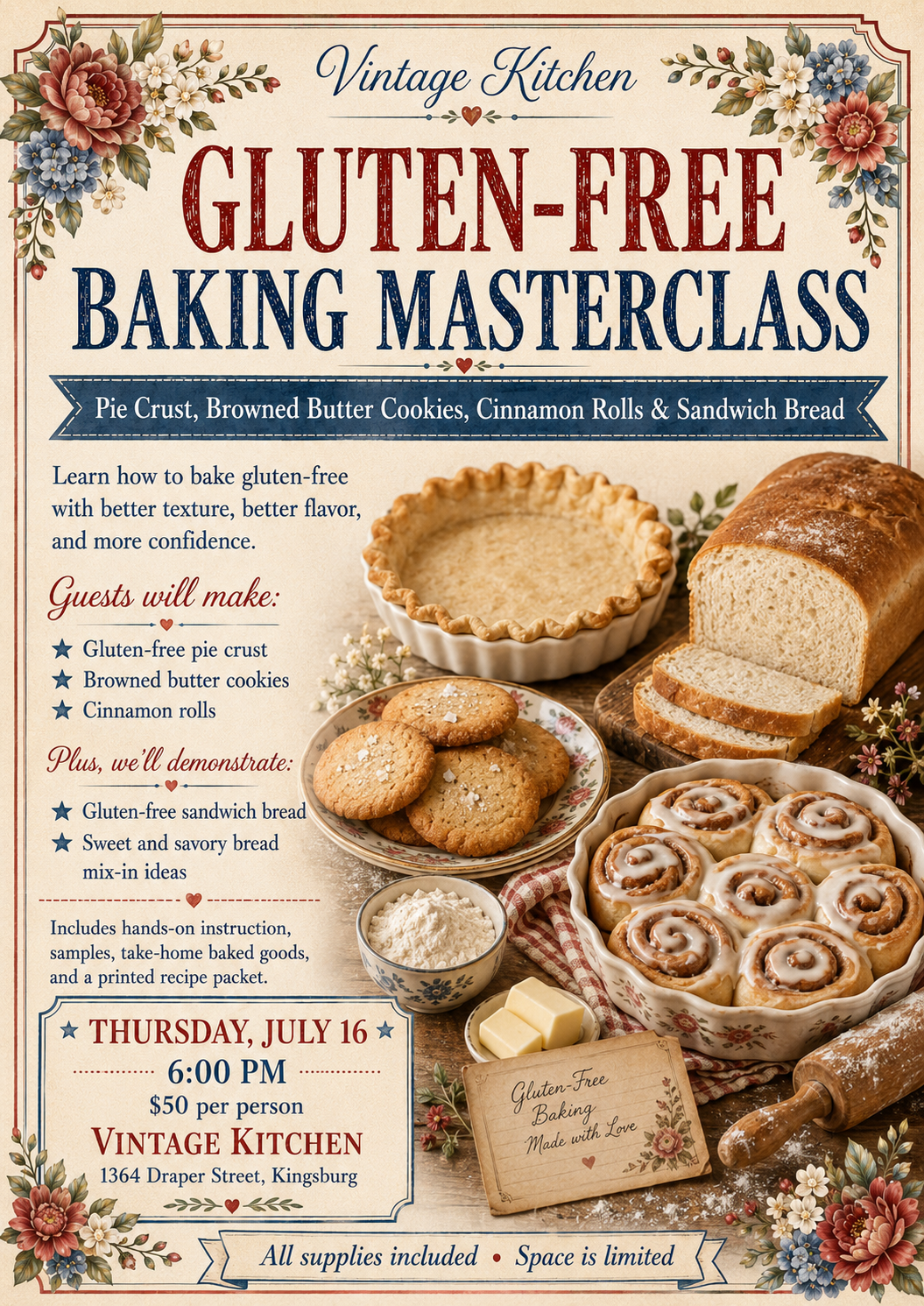 July Workshops/Classes