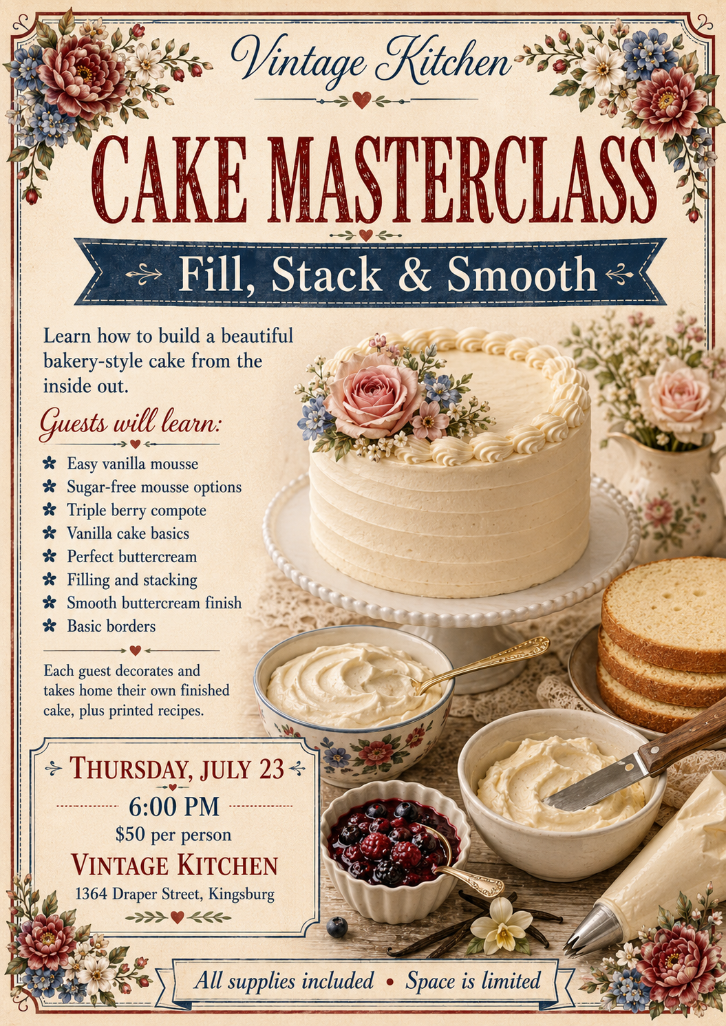 July Workshops/Classes