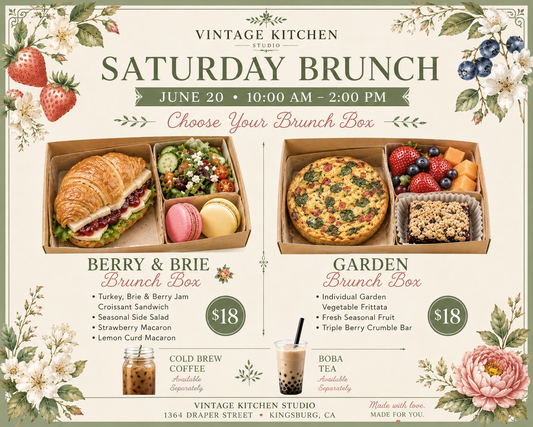 Saturday Brunch Preorder 6/20