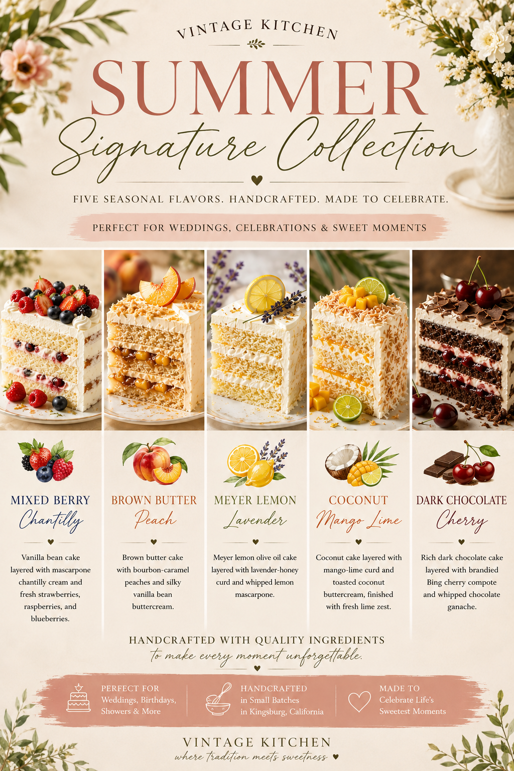 Summer Signature Cakes